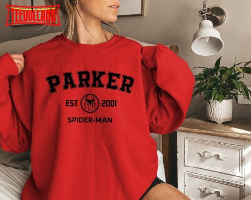 Spider-man Sweatshirt, Parker 2001 Sweatshirt, Peter Parker, Avengers Team Shirt