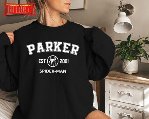 Spider-man Sweatshirt, Parker 2001 Sweatshirt, Peter Parker, Avengers Team Shirt