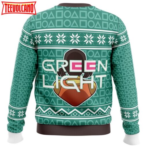 Squid Game Red Light Green Light Doll Ugly Christmas Sweater