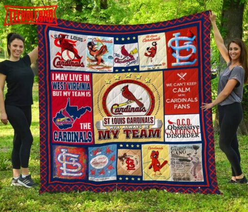 St. Louis Cardinals West Virginia 3D Customized Quilt Blanket