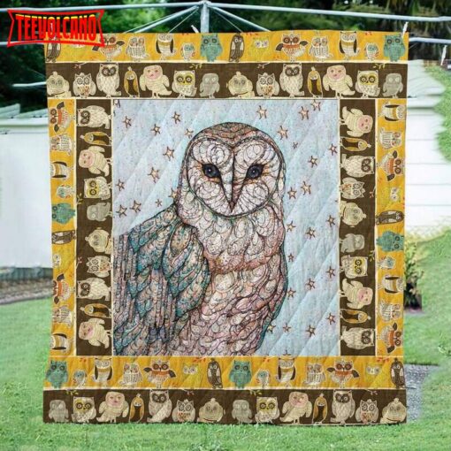 Star Owl 3D Quilt Blanket