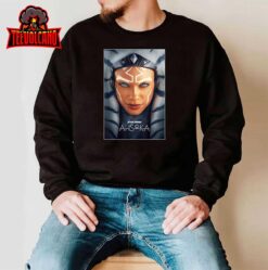 Star Wars Ahsoka Tano Face & Logo Series Poster Art Disney+ T-Shirt