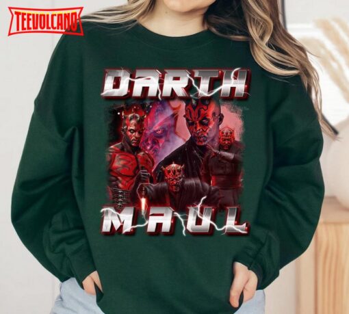 Star Wars Darth Maul Portrait Poster Graphic T-Shirt