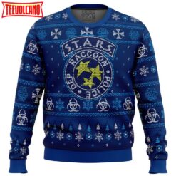 STARS Racoon City Police Resident Evil Ugly Christmas Sweater