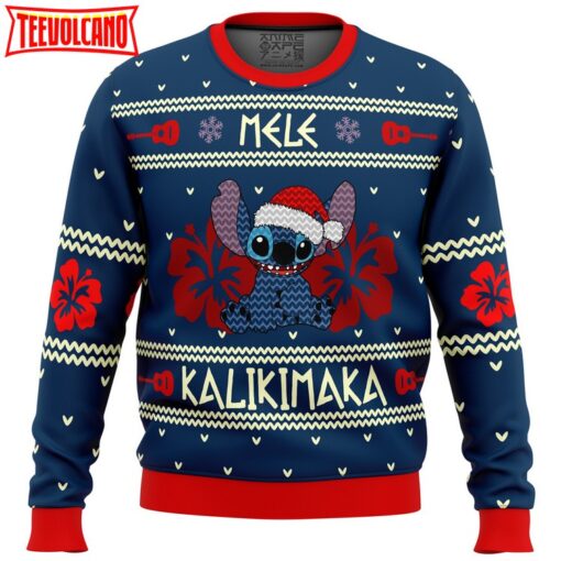 Stitch Mele Kalikimaka Ugly Christmas Sweater