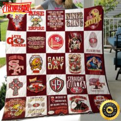 Straight Outta San Francisco 49ers Football Christmas Blanket