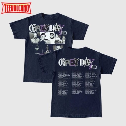 Suicideboy 2023 Tour Grey Day 2023 Double Side Shirt