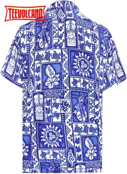 Summer Shirt Button Down Short Sleeve Beach Shirt Aloha Pocket shirt