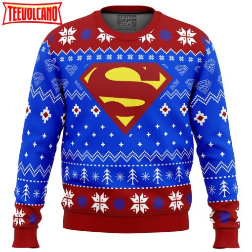 Super Heroes Superman Christmas Ugly Christmas Sweater