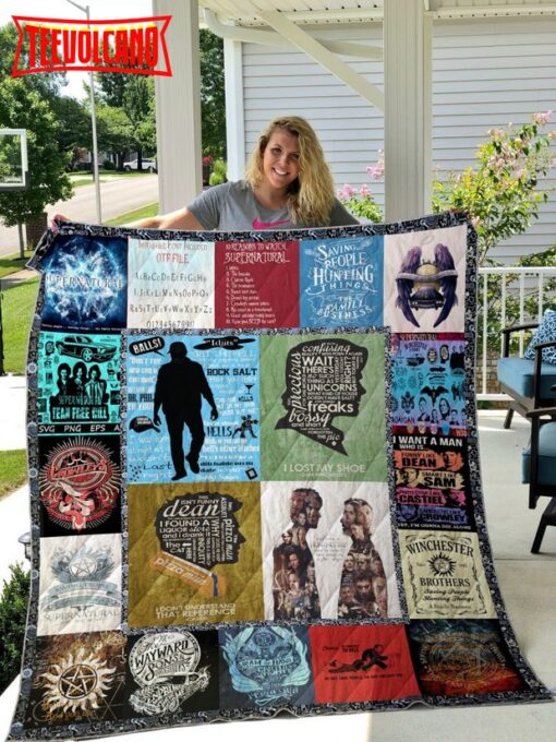 Supernatural Tv Series 3D Quilt Blanket