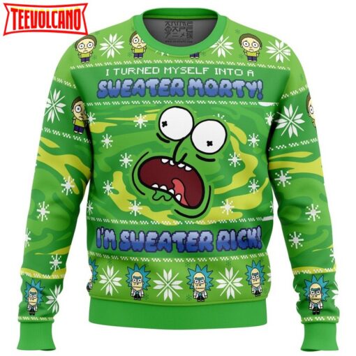 Sweater Rick Rick and Morty Ugly Christmas Sweater