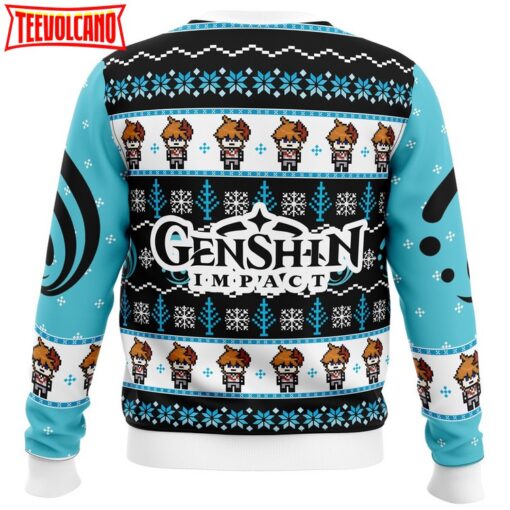 Tartaglia Childe Genshin Impact Ugly Christmas Sweater