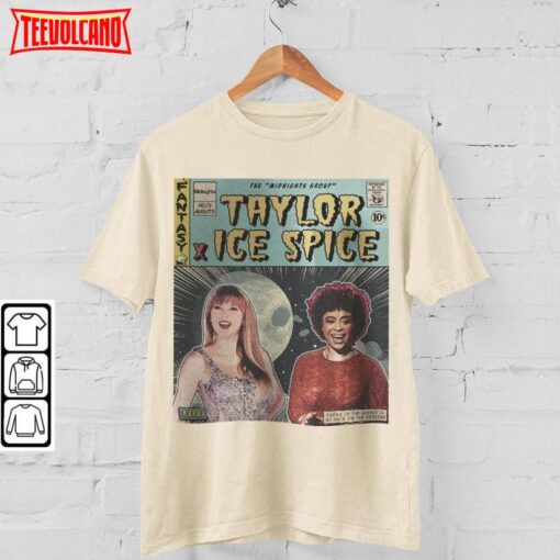 Taylor X Spice Comic Shirt, 90S Vintage Merch Book Art Karma Midnights T Shirt