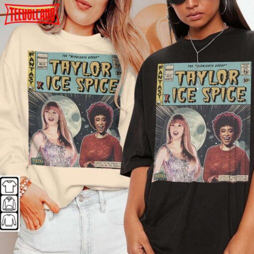 Taylor X Spice Comic Shirt, 90S Vintage Merch Book Art Karma Midnights T Shirt