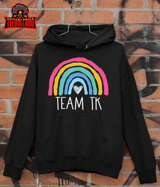 Team TK Rainbow Back To School Transitional Kinder Teacher T-Shirt