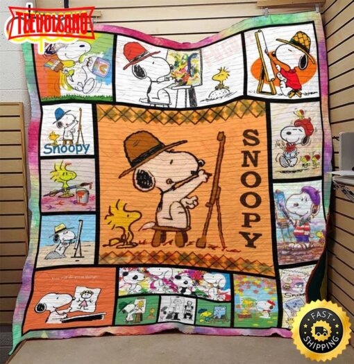 The Artist Snoopy The Peanuts Movie Snoopy Dog Blanket