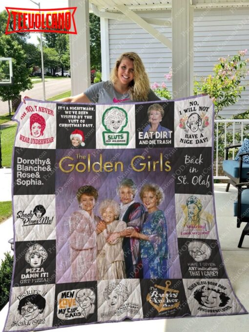 The Golden Girl Version 3D Quilt Blanket