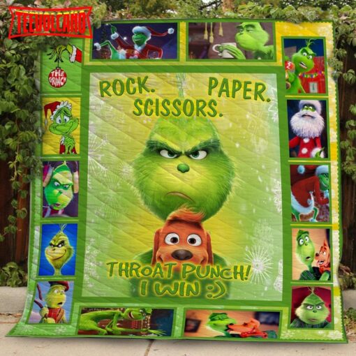 The Grinch Green Xmas Vacation Classic Christmas Blanket