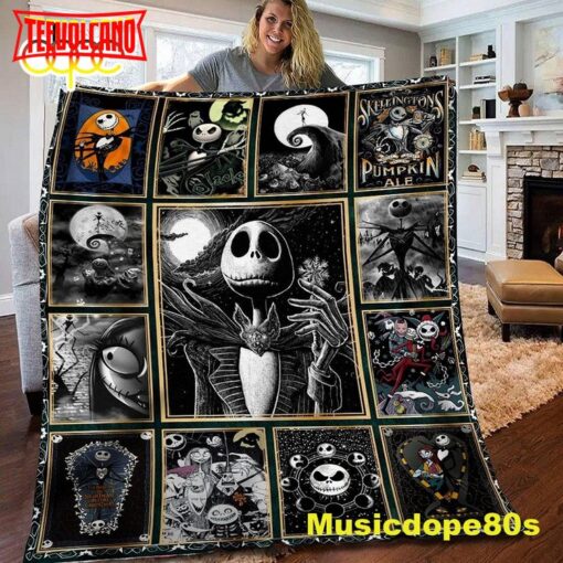 The King Of Halloween Jack SkellingtonThe Nightmare Before Christmas Blanket