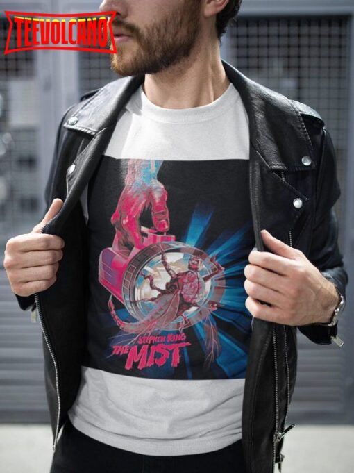 The Mist Movie Poster T Shirt, Stylized Horror Movie Graphic T Shirt