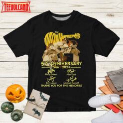 The Monkees 57th Anniversary 1966-2023 Signatures T-Shirt