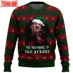 The Nightmare On Elf Street Freddy Krueger Ugly Christmas Sweater