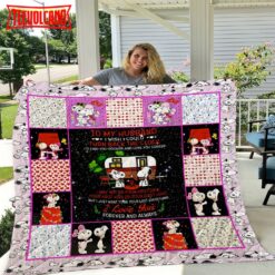 This is my Hallmark Christmas Movie Snoopy Belle Quilt Blanket