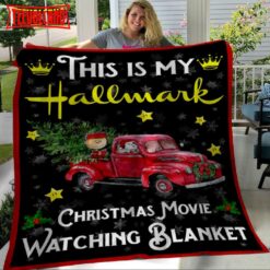 This Is My Hallmark Christmas Movies Watching, Snoopy Christmas Fleece Blanket