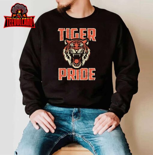 Tiger Pride Tiger Mascot Vintage School Sports Team T-Shirt