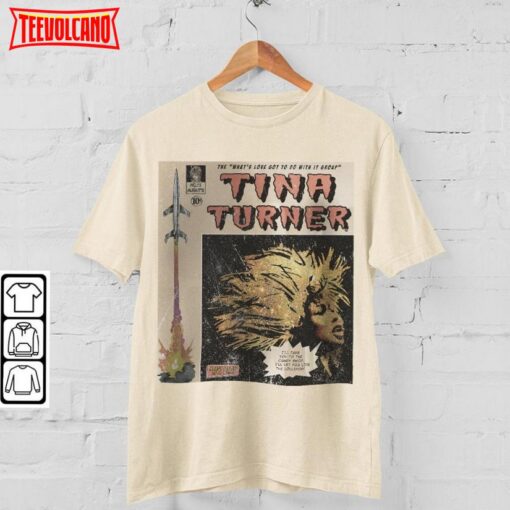 Tina Turner Comic Merch Book Art What’S Love Got To Do With It Album T Shirt