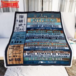 To My Boyfriend  From Girlfriend I Love You Blessing weet Birthday Anniversary Blanket