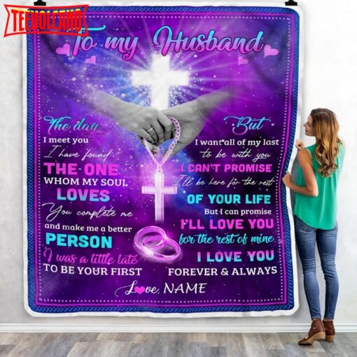 To My Husband  From Wife I Can Promise I’ll Love You for The Rest of Mine Birthday Blanket