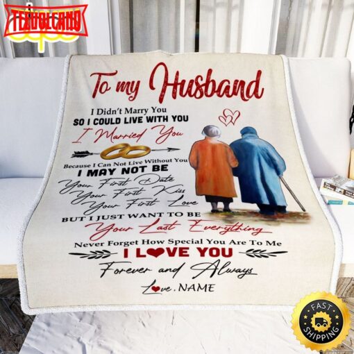 To My Husband  from Wife I Married You Husband Birthday Anniversary Blanket