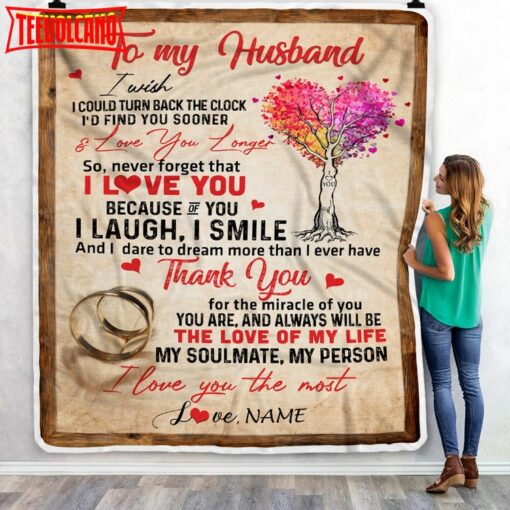 To My Husband  From Wife Never Forget That I Love You Husband Birthday Anniversary Blanket