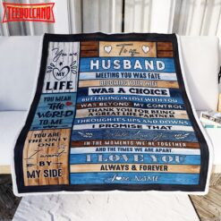 To My Husband  from Wife Wood You Are My Life Husband Birthday Anniversary Blanket