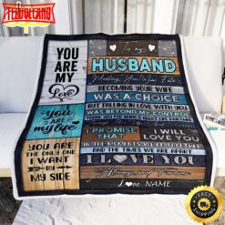 To My Husband  From Wife You Are My Love Wedding For Husband Birthday Blanket