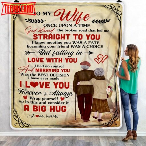 To My Wife From Husband  I Love You For Her Wife Wedding Anniversary Romantic Birthday Blanket