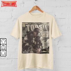 Toosii Vintage Merch Book Art Favorite Song Naujour Album Concert T Shirt