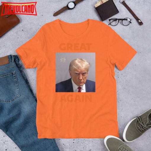 TRUMP PRISON MUGSHOT – President Donald J Trump Jail Mugshot Georgia Prison Shirt