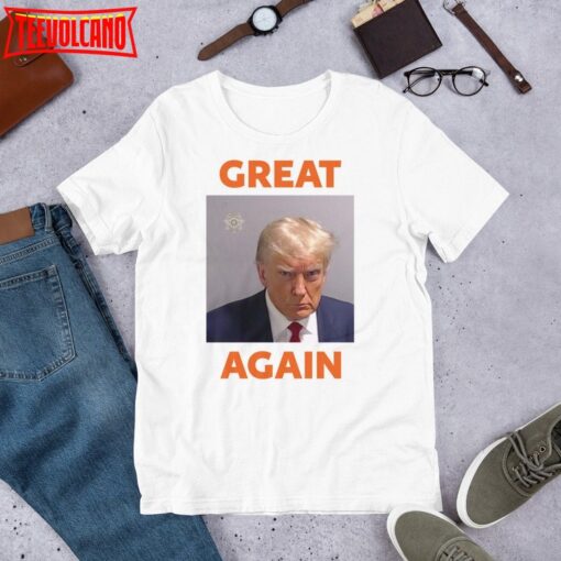 TRUMP PRISON MUGSHOT – President Donald J Trump Jail Mugshot Georgia Prison Shirt