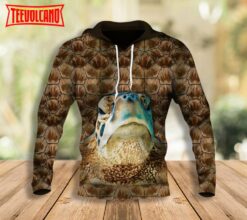 Turtle 3D Hoodie Sea Turtle Graphic Pullover Hoodie For Turtle Lovers