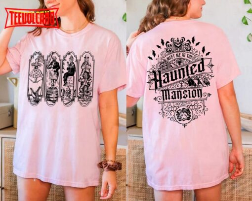 Two Sided Retro The Haunted Mansion Stretching Room Shirt