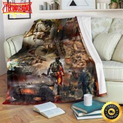 Us Army And War Fleece Throw Blanket