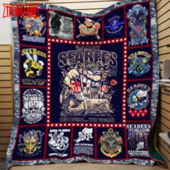 Us Navy Seabees Personalized Customized Quilt Blanket