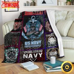 Us Navy The Sea Is Ours Fleece Throw Blanket