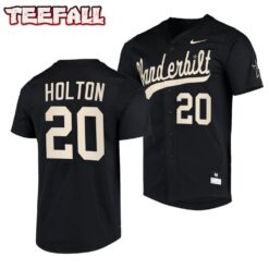 Vanderbilt Commodores Carter Holton College Baseball Jersey Black