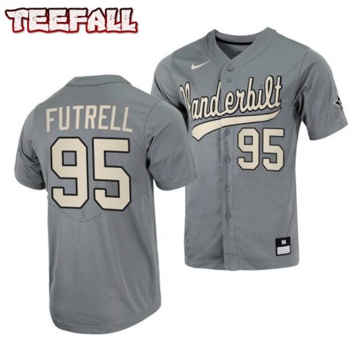 Vanderbilt Commodores Devin Futrell College Baseball Jersey Grey