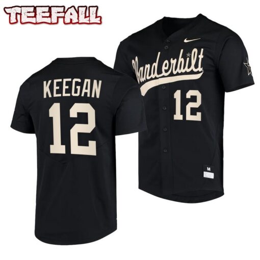 Vanderbilt Commodores Dominic Keegan College Baseball Jersey Black