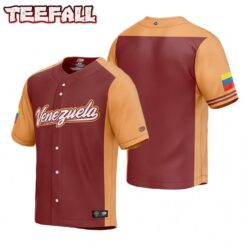 Venezuela Burgundy 2023 World Baseball Classic Jersey