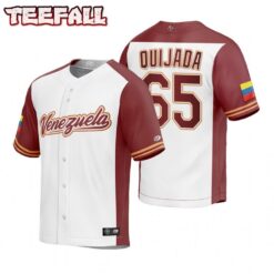 Venezuela Jose Quijada White Replica 2023 World Baseball Classic Jersey